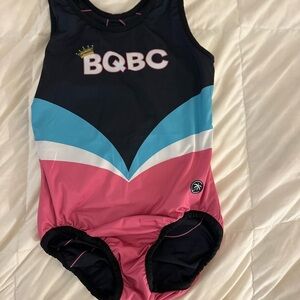Coco Vida BQBC Pink and Blue Reversible Gymnastics Leotard Adult XS